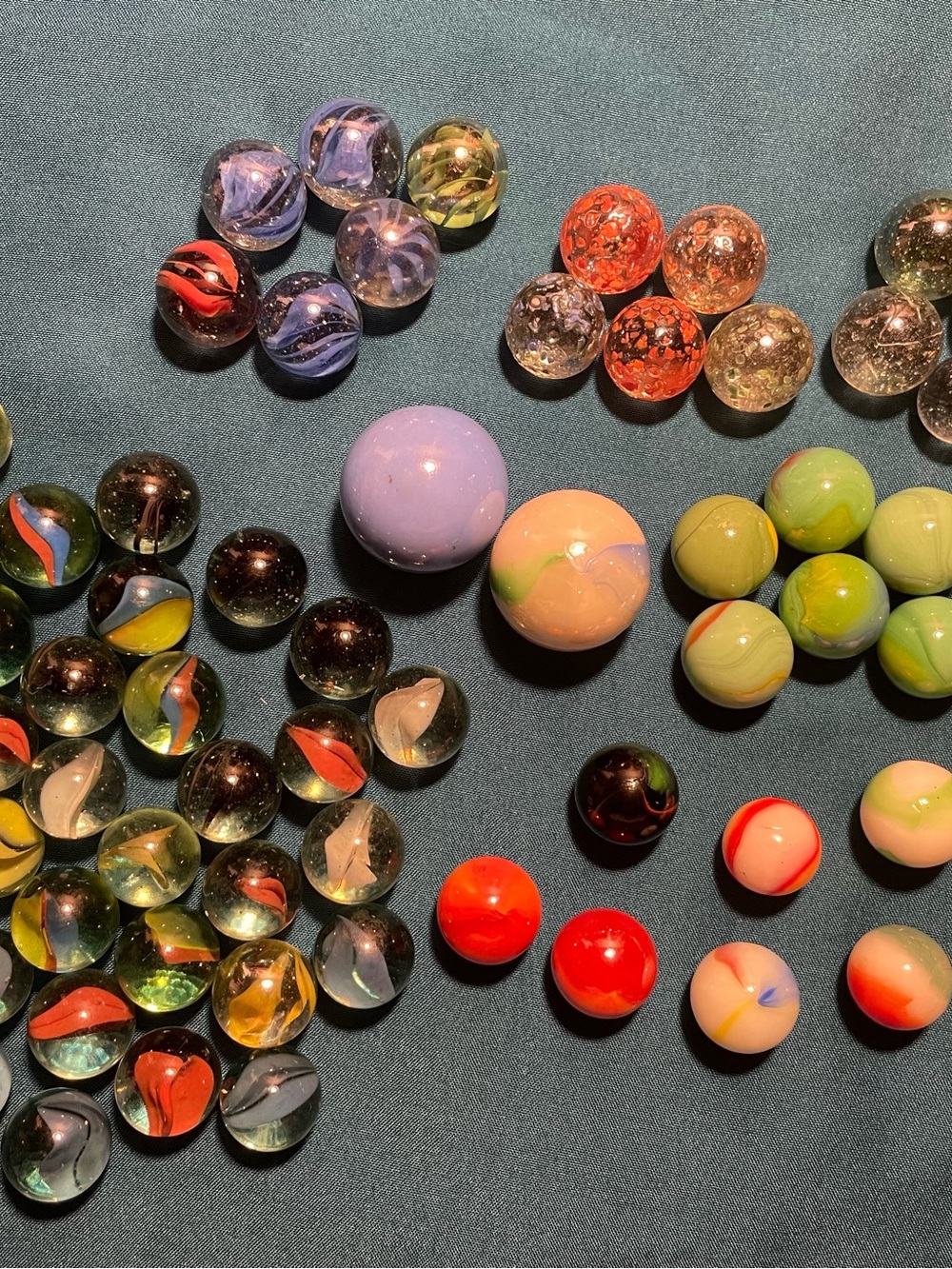 Lot of vintage Marbles 84 total includes glories